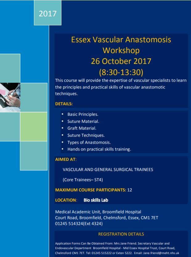 Essex Vascular Anastomosis Workshop